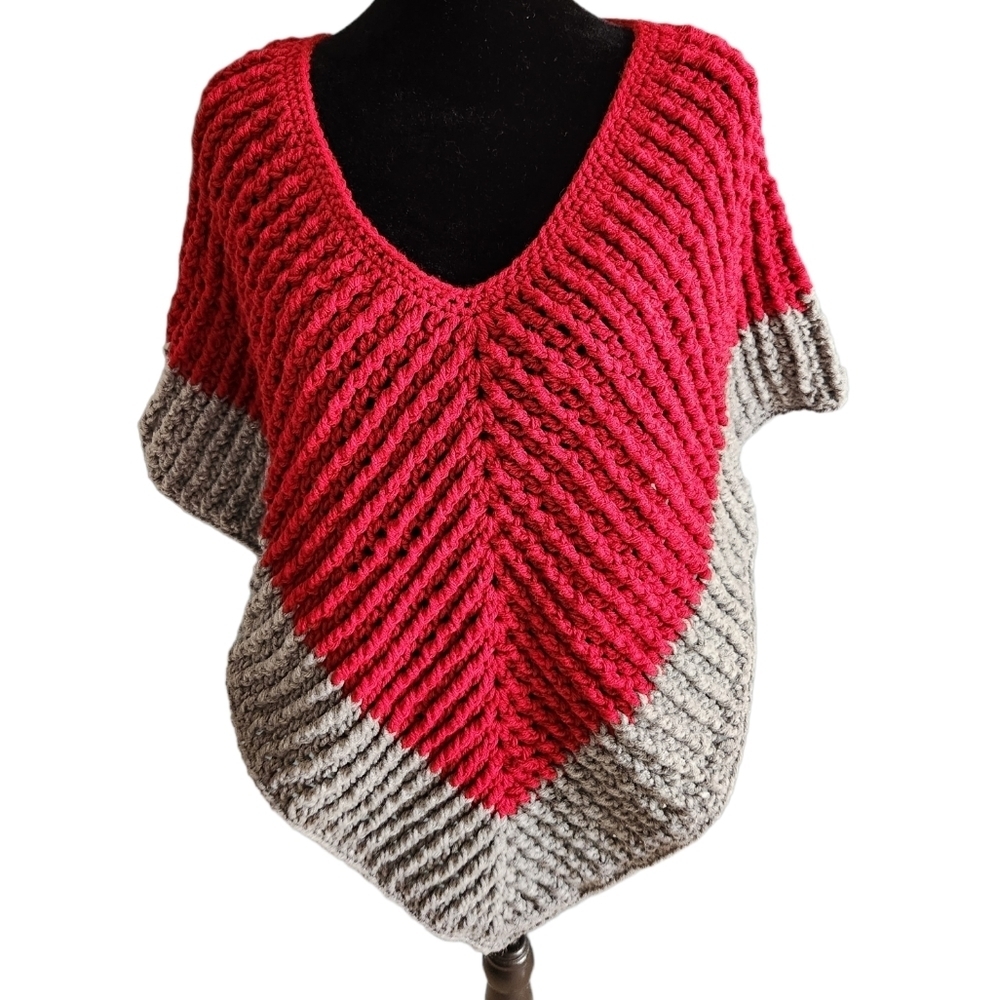 Ribbed Poncho